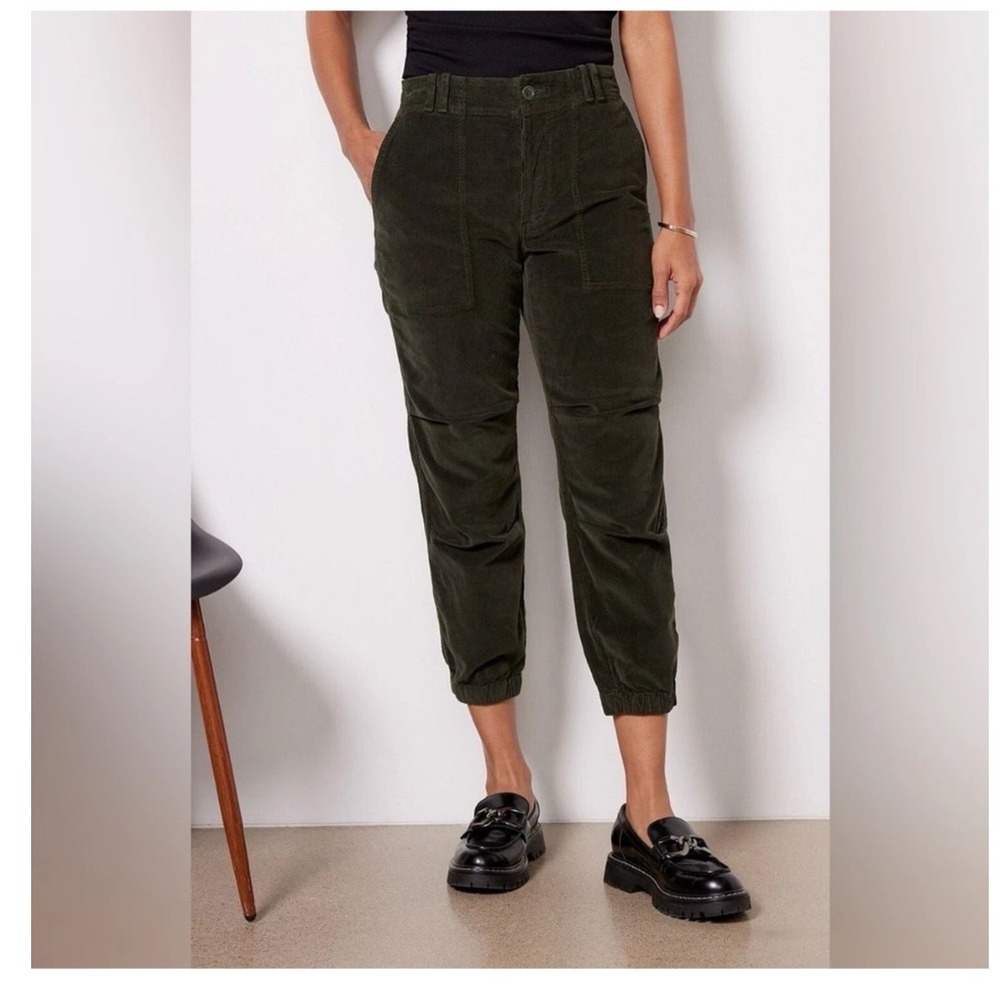 Citizens for Humanity Green Corduroy Joggers Utility Pants Agni Seaweed 30